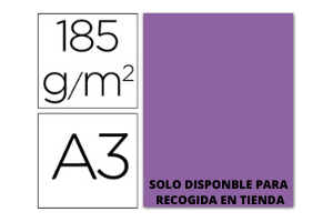 CARTULINA DIN A3 VIOLETA 185GR GUARRO