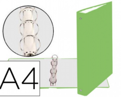 ARCHIVADOR EXACOMPTA VERDE ANÍS 4 ANILLAS