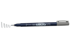 ROTULADOR FUDENOSUKE GRIS TOMBOW  
