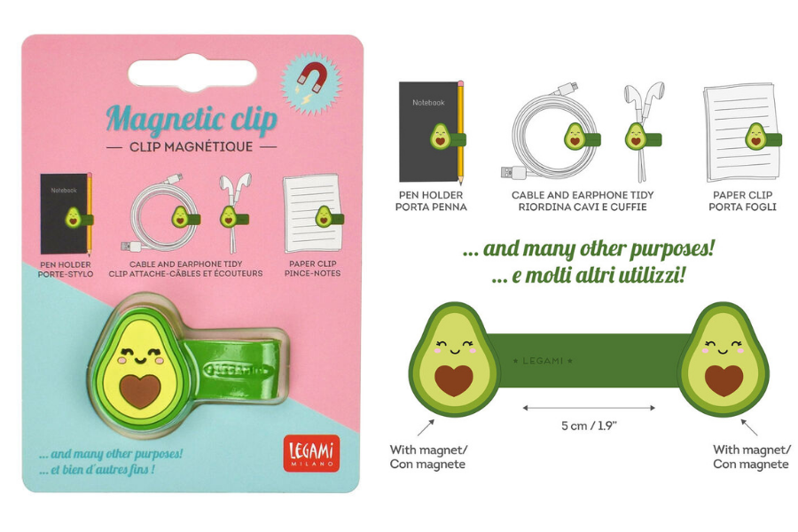 CLIP MAGNÉTICO AGUACATE  