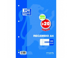 RECAMBIO CUADROS OXFORD A4 120H