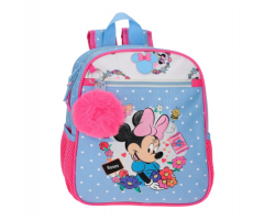 MOCHILA MINNIE FLOWERS 28CM 