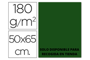CARTULINA GUARRO VERDE ABETO  50x65CM -185GR. 1UN