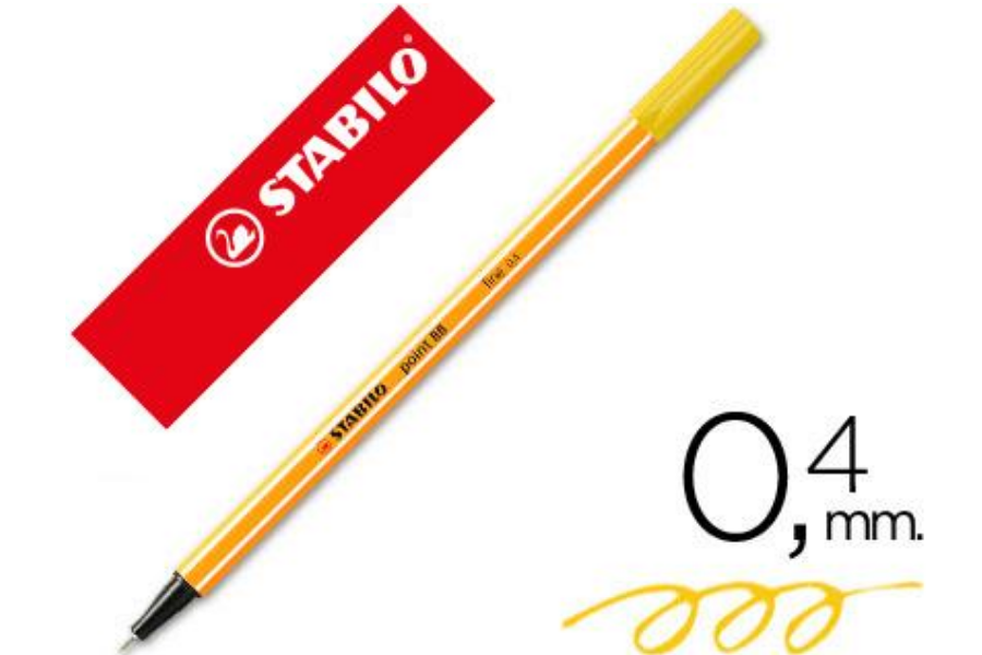 ROTULADOR STABILO POINT 88/44 AMARILLO 