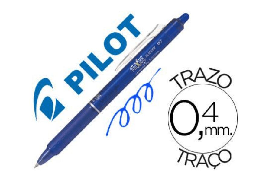 BOLÍGRAFO PILOT FRIXION BALL CLICKER AZUL