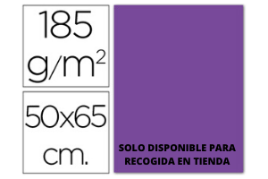 CARTULINA GUARRO VIOLETA  50x65CM -185GR. 1UN