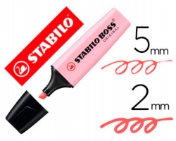 MARCADOR STABILO BOSS ROSA PASTEL