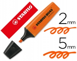MARCADOR STABILO BOSS FLUO NARANJA