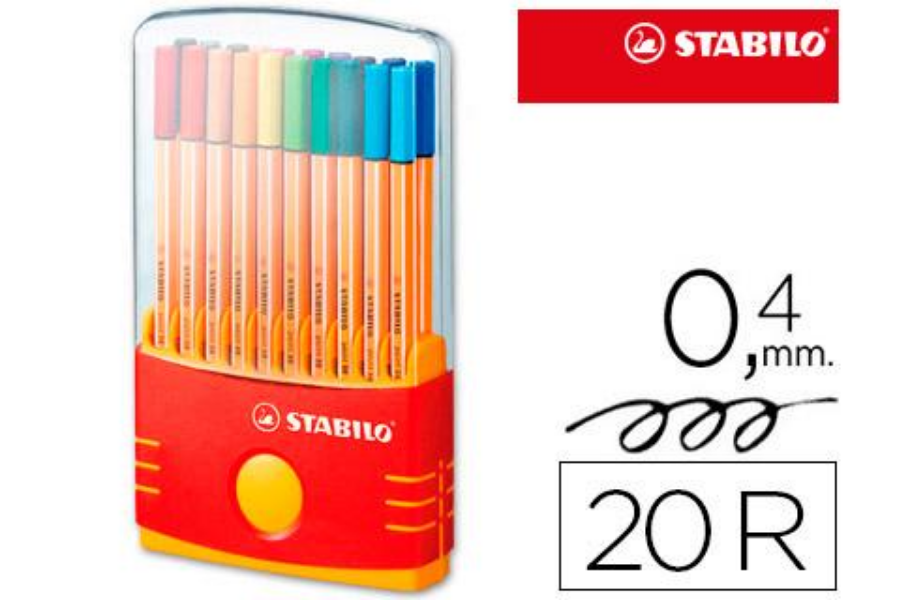 ROTULADORES STABILO POINT 88 FINELINER 20COL 
