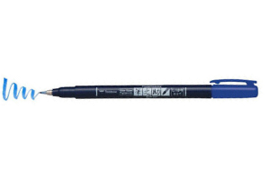 ROTULADOR FUDENOSUKE AZUL TOMBOW  