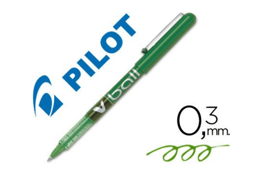BOLÍGRAFO PILOT V-BALL VERDE