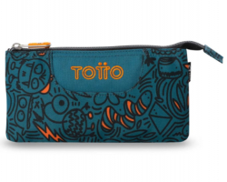 ESTUCHE TOTTO AZUL ESTAMPADO RAYOS