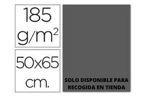 CARTULINA GUARRO GRIS PLOMO  50x65CM -185GR. 1UN