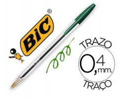 BOLÍGRAFO BIC CRISTAL VERDE