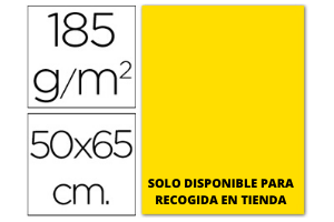 CARTULINA GUARRO AMARILLO GUALDA  50x65CM -185GR. 