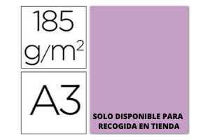 CARTULINA DIN A3 LILA 185GR GUARRO