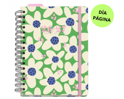 AGENDA ESCOLAR MR PLUS GREEN BLOOM HUTTER A5 DP 26