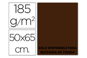 CARTULINA GUARRO CHOCOLATE  50x65CM -185GR. 1UN