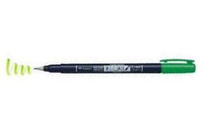 ROTULADOR FUDENOSUKE VERDE TOMBOW  
