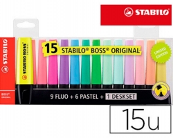 MARCADORES STABILO BOSS 15U