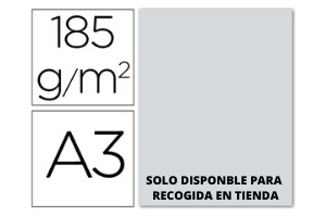 CARTULINA DIN A3 GRIS PLOMO 185GR GUARRO