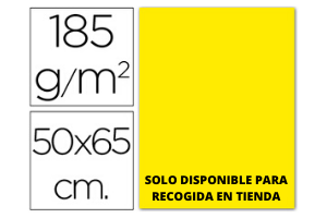 CARTULINA GUARRO AMARILLO CANARIO  50x65CM -185GR.