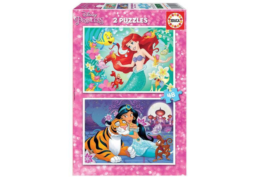 PUZZLE PRINCESAS DISNEY 2X48 