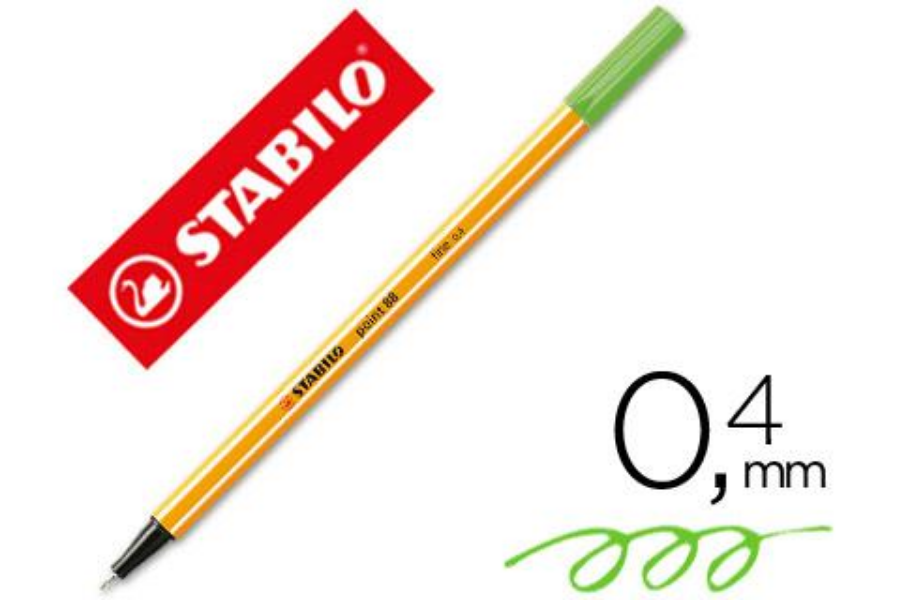 ROTULADOR STABILO POINT 88/13 VERDE HIELO