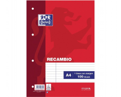 RECAMBIO HORIZONTAL OXFORD A4 100H