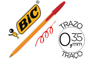 BOLÍGRAFO BIC NARANJA ROJO