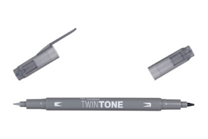 ROTULADOR TOMBOW TWINTONE 49 GREY