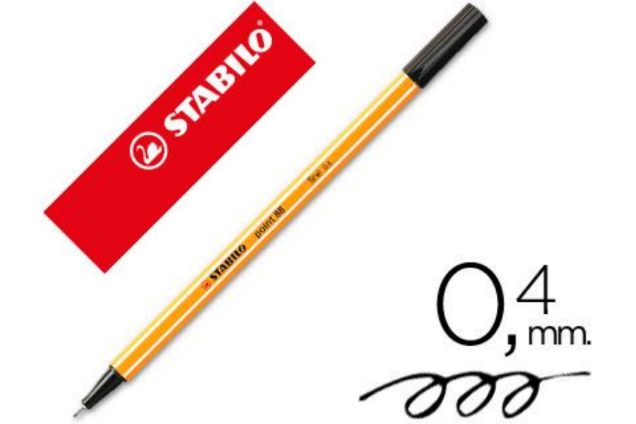 ROTULADOR STABILO POINT 88/46 NEGRO