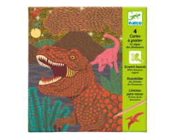LAMINAS RASPAR DINOSAURIOS DJECO