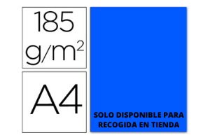 CARTULINA DIN A4 AZUL MAR  185GR GUARRO -1UN