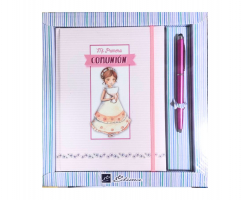 DIARIO COMUNION NIÑA CON BOLI
