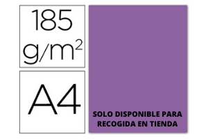 CARTULINA DIN A4 VIOLETA 185GR GUARRO -1UN