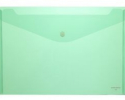 SOBRE DE PLÁSTICO A4 BROCHE DATABANK VERDE