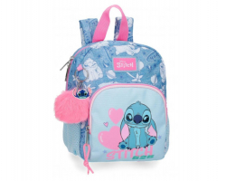 MOCHILA STITCH HEARTS 24CM