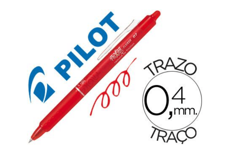 BOLÍGRAFO PILOT FRIXION BALL CLICKER ROJO