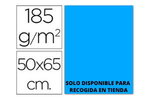 CARTULINA AZUL MALDIVAS  50x65CM -185GR. 1UN