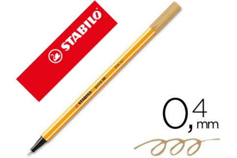 ROTULADOR STABILO POINT 88/89 OCRE
