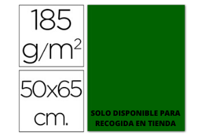 CARTULINA GUARRO VERDE BILLAR  50x65CM -185GR. 1UN