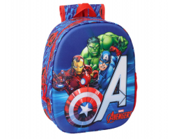 MOCHILA AVENGERS 3D INFANTIL 33CM 