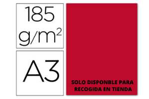 CARTULINA DIN A3 FUCSIA  185GR GUARRO
