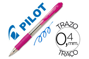 BOLÍGRAFO PILOT SUPER GRIP M ROSA 