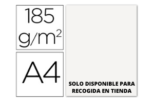 CARTULINA DIN A4 BLANCA 185GR GUARRO  1UN