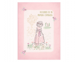 LIBRO COMUNION BUSQUETS NIÑA DIBUJO