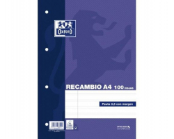 RECAMBIO PAUTA 3.5 OXFORD  A4 120H