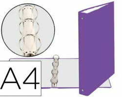 ARCHIVADOR EXACOMPTA MORADO 4 ANILLAS
