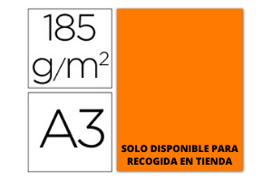 CARTULINA DIN A3 NARANJA FLUORESCENTE  185GR GUARR